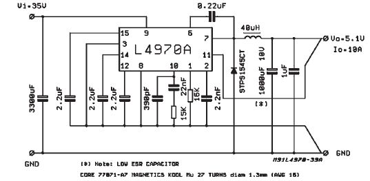 Schema Riduttore Di Tensione Da 12v A 5v